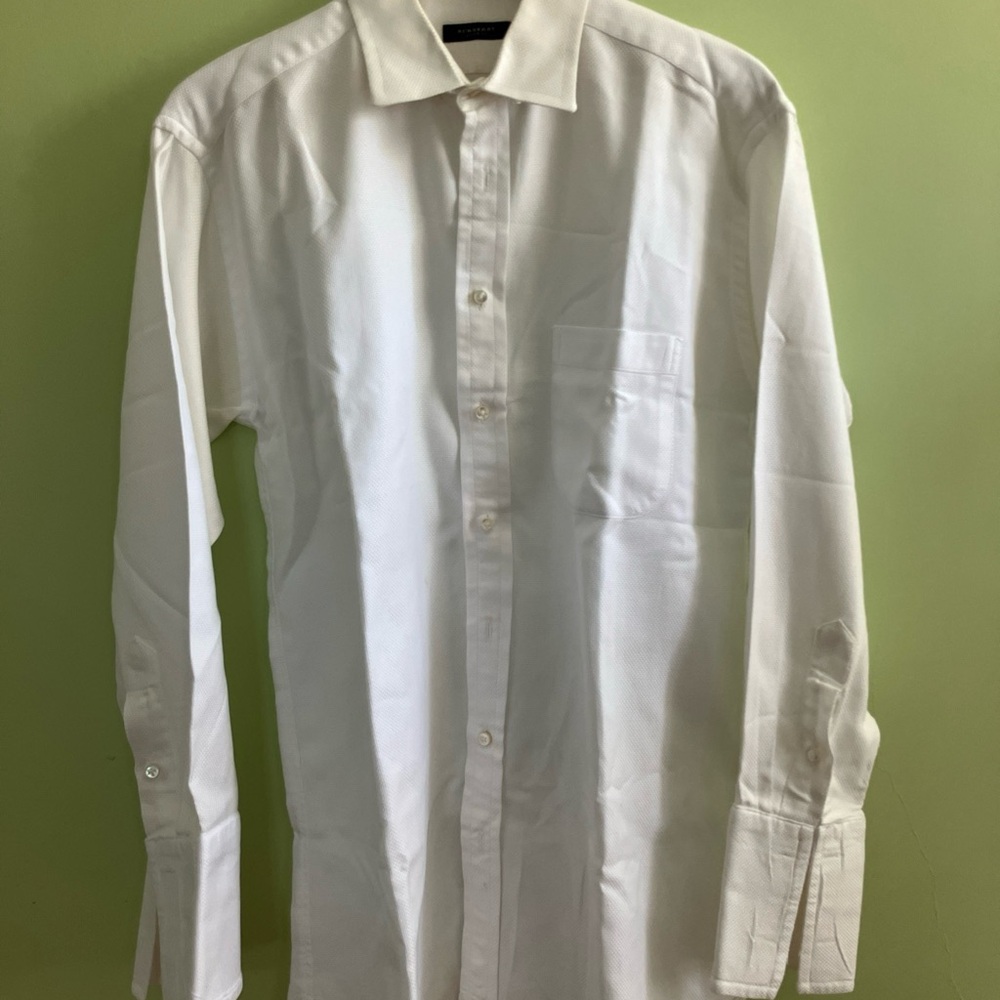Burberry Men’s White Dress Shirt Classic Formal Style SZ 33